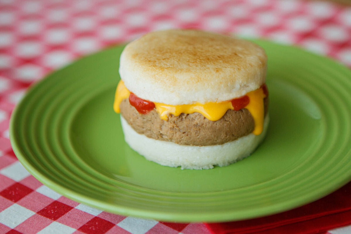 Cheeseburger and Bun