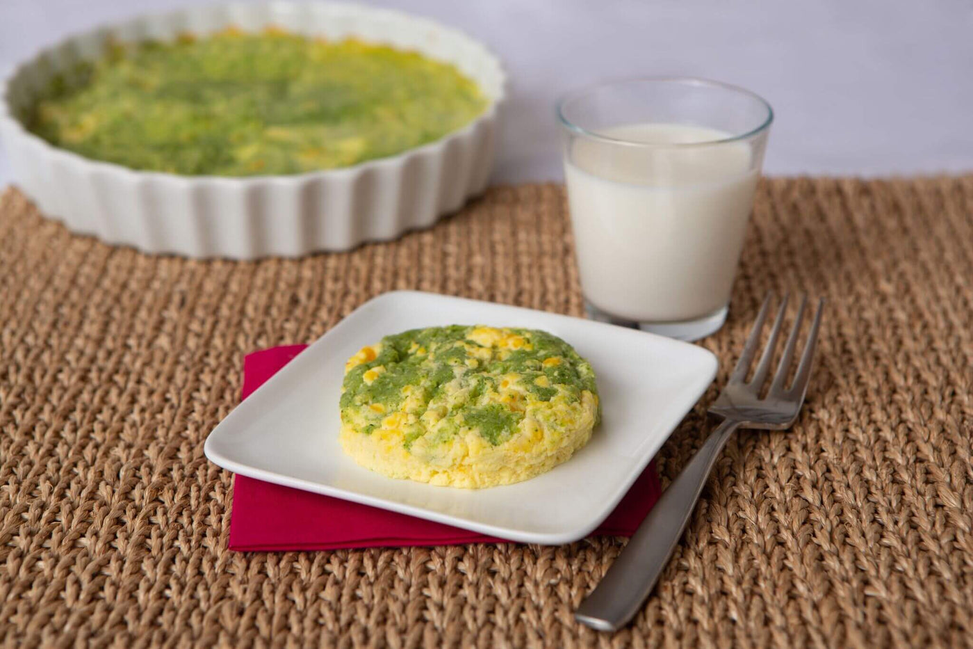 Pureed Broccoli, Cheese and Egg Dish