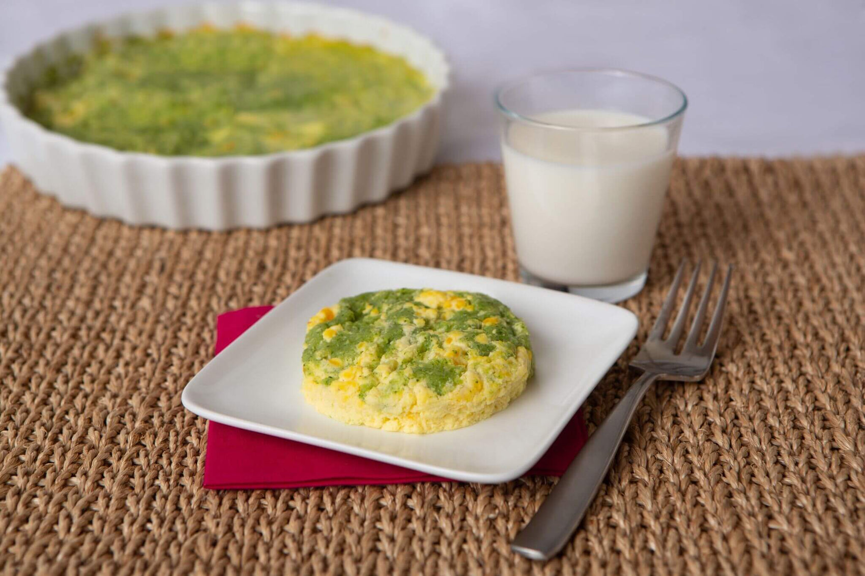 Pureed Broccoli, Cheese and Egg Dish