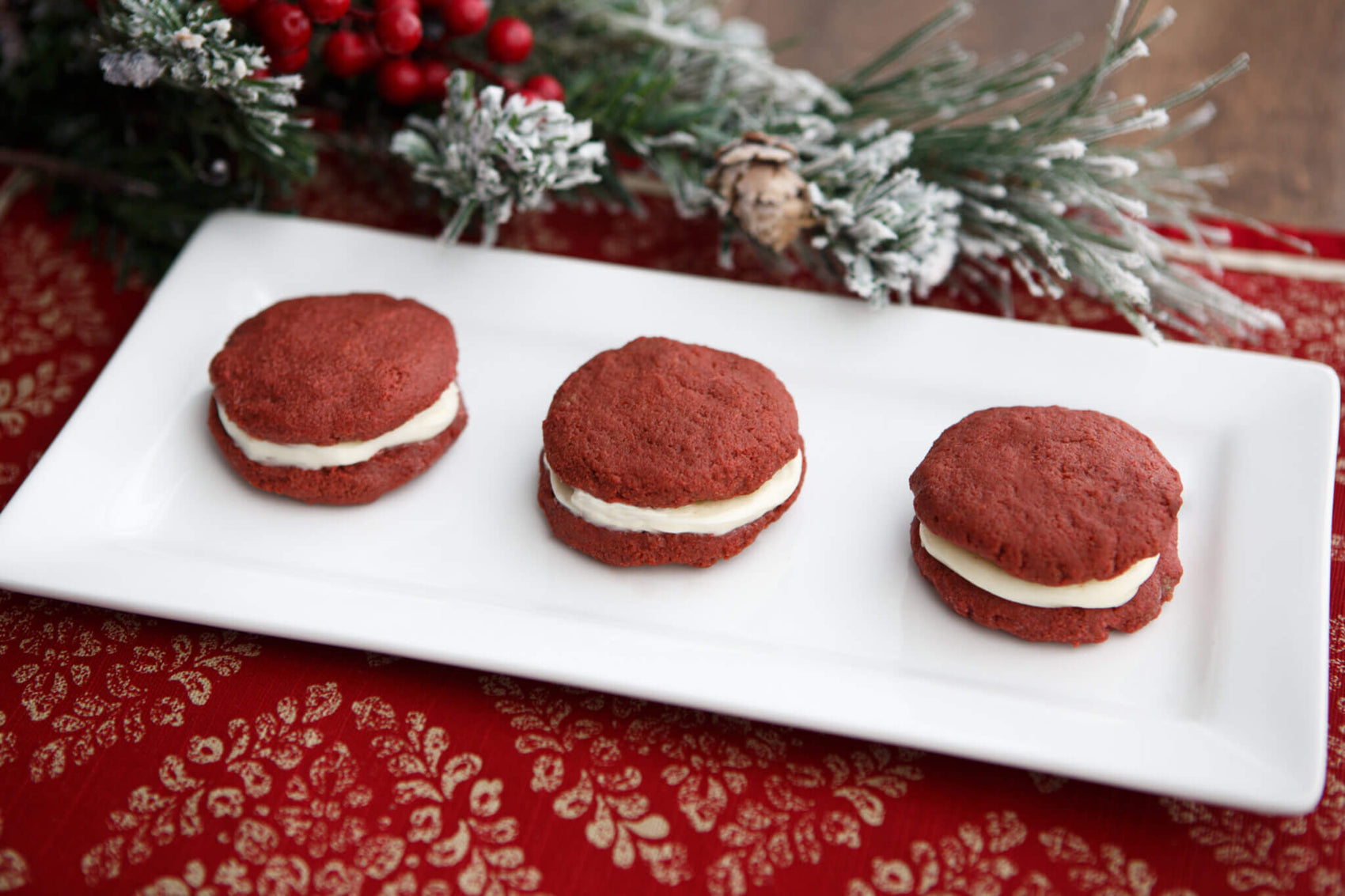 Red Velvet Whoopie Pies