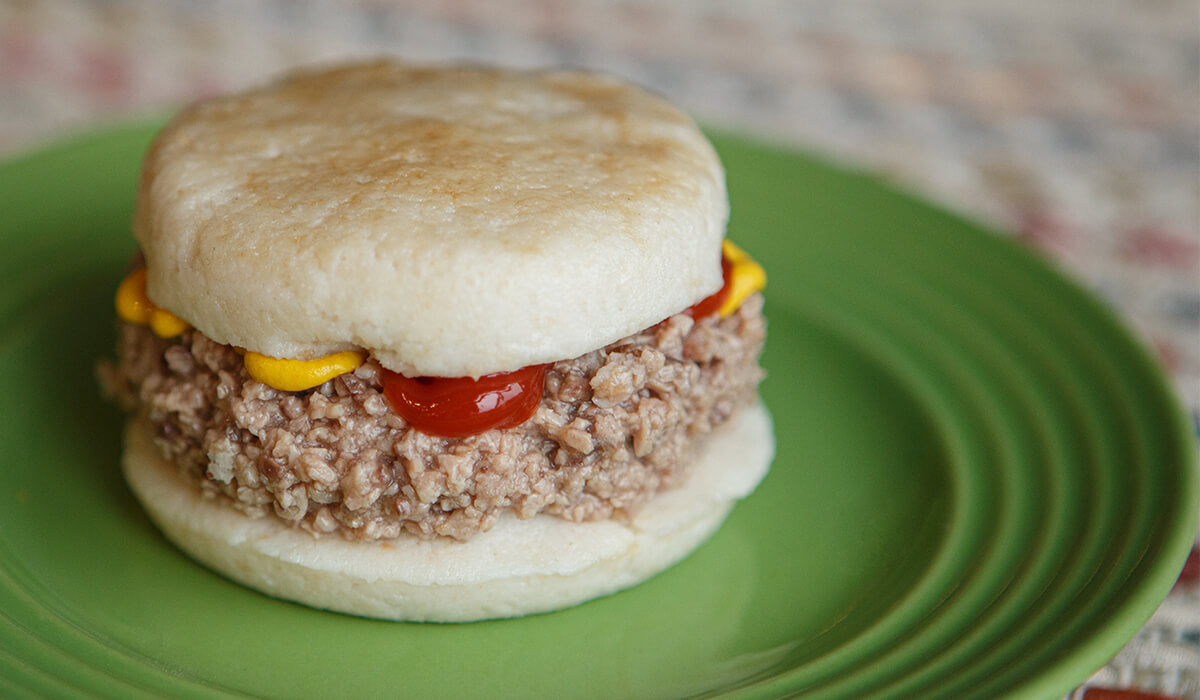 IDDSI Level 5 Hamburger and Bun
