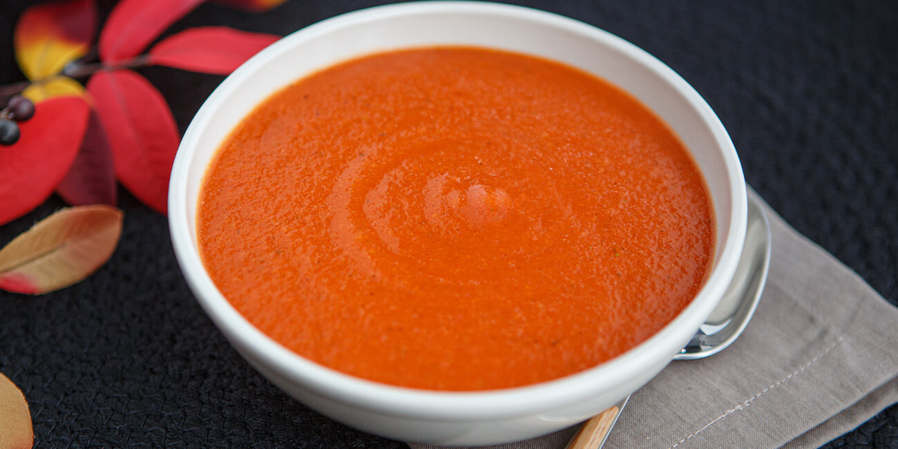 Roasted Red Pepper and Cauliflower Soup