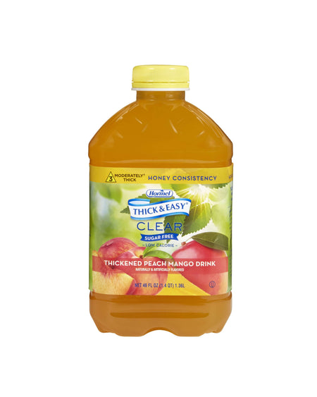 Bottle of Harney Thick & Easy thickened drink mix on a white background.