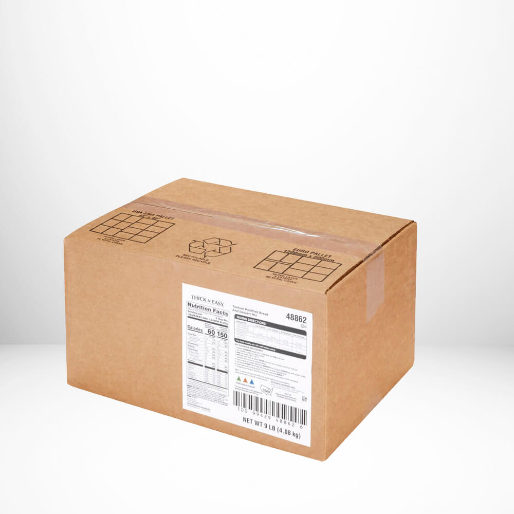 Cardboard box with a clear window on a white background.