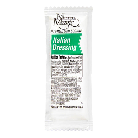 Menu Magic Italian Dressing packet on a white background.