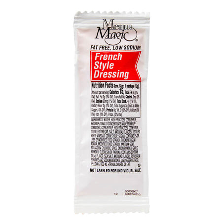 Package of Menu Magic French Style Dressing on a white background.